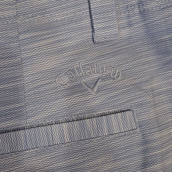 Callaway Opti Dri 9 Inch Stretch Performance Golf Shorts Lt Blue Men Size 42 - Picture 3 of 4